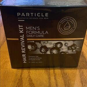 Particle Men's Formula Hair Revival Kit - Black and Gold